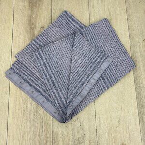 Lululemon Vinyasa Scarf Wrap Lavender & Gray Stripe​​​​​